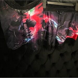 Skull two piece sexy sleep set